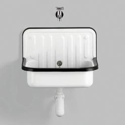 Alape Utslagsvask Med Sprutbeskyttelse Og Overløp, Hvit -Intra Butikk alape utslagsvask med sprutbes 2