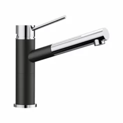 Blanco Alta-S Compact Kjøkkenarmatur, Uttrekkbar Tut, Sort
