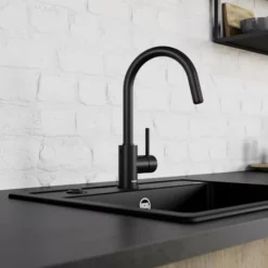 Blanco Mida-S Kjøkkenarmatur, Uttrekkstut, Matt Sort -Intra Butikk blanco mida s kjkkenarmatur 2