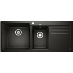 Blanco Naya 8S UX Kjøkkenvask 116x50 Cm, Sort