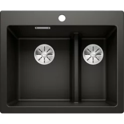 Blanco Pleon 6 Split UXI Kjøkkenvask 61,50x51 Cm, Sort