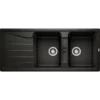 Blanco Sona 8S UX Kjøkkenvask 116x50 Cm, Sort
