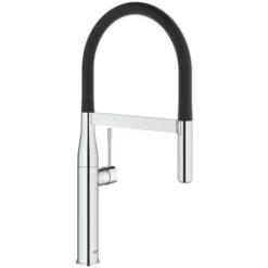 Grohe Essence Kjøkkenarmatur, Krom/sort