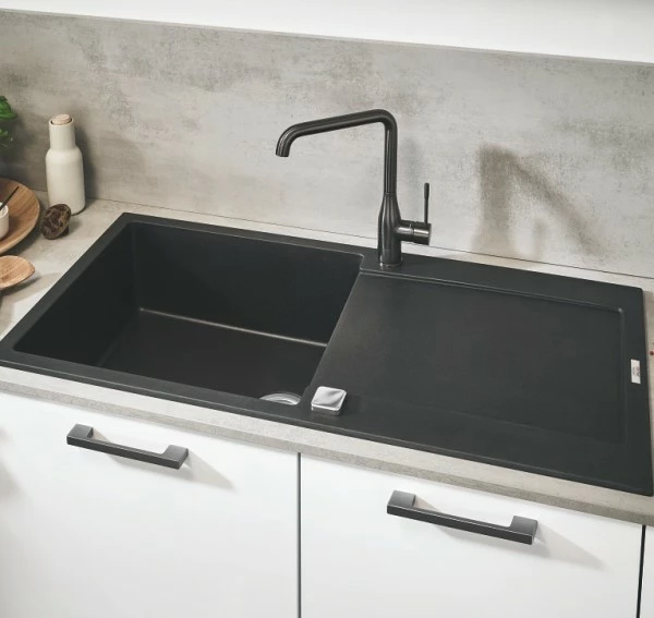 Grohe K500 kjøkkenvask 100x50 cm, sort Grohe K500 Kjøkkenvask 100x50 Cm, Sort -Intra Butikk grohe k500 kjkkenvask 100x50 2