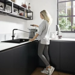 Hansgrohe Talis M54 Kjøkkenarmatur, Uttrekkbar Tut, Matt Sort -Intra Butikk hansgrohe talis m54 kjkkenarm 22