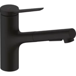 Hansgrohe Zesis M33 Kjøkkenarmatur, Uttrekkbar Tut, Matt Sort