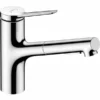 Hansgrohe Zesis M33 Kjøkkenarmatur, Uttrekkbar Tut, Krom