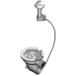 Intra Løft-opp-ventil - Strainer - Komplett Sett M. Skruknapp