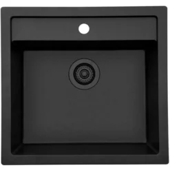 Lavabo Jupiter 60 Kjøkkenvask 55,6x52,6 Cm, Sort