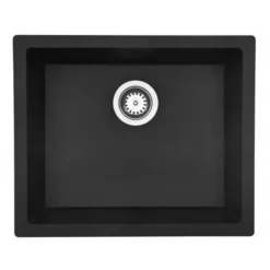 Lavabo Jupiter 600 UN Kjøkkenvask 55x46cm, Sort