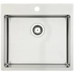 Lavabo Kubus 540 Soft Kjøkkenvask 54x50 Cm, Rustfritt Stål