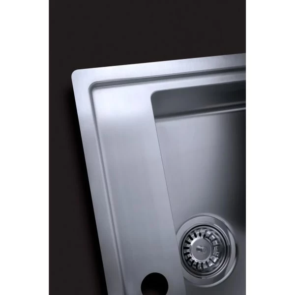 Lavabo Lotus 60 kjøkkenvask 56x51 cm, rustfritt stål Lavabo Lotus 60 Kjøkkenvask 56x51 Cm, Rustfritt Stål -Intra Butikk lavabo lotus 60 kjkkenvask 56 2