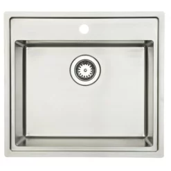 Lavabo Lotus 60 Kjøkkenvask 56x51 Cm, Rustfritt Stål