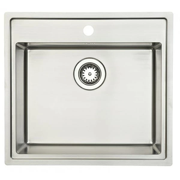 Lavabo Lotus 60 kjøkkenvask 56x51 cm, rustfritt stål Lavabo Lotus 60 Kjøkkenvask 56x51 Cm, Rustfritt Stål -Intra Butikk lavabo lotus 60 kjkkenvask 56