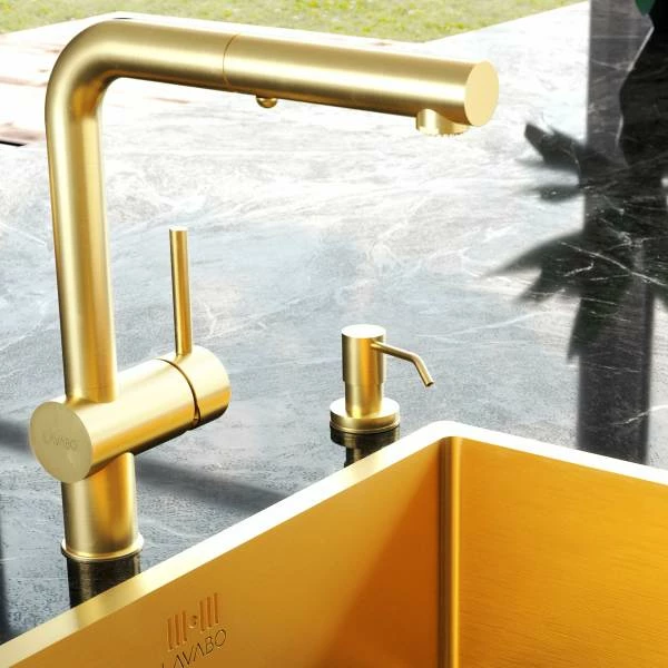 Lavabo Luna såpedispenser, messing Lavabo Luna Såpedispenser, Messing -Intra Butikk lavabo luna sapedispenser mes 1