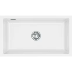 Lavabo Mera 80U Kjøkkenvask 77,6x44,1 Cm, Matt Hvit