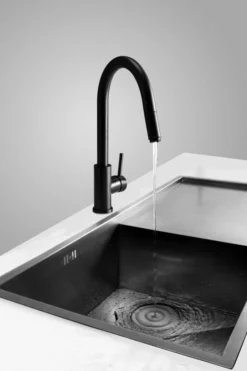 Primy Steel Access Shadow Kjøkkenarmatur, Uttrekkbar Tut, Sort -Intra Butikk primy steel access shadow kjk 2