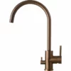 Primy Steel Curve Amber D Kjøkkenarmatur, Kobber