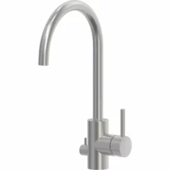 Primy Steel Curve D Kjøkkenarmatur, Rustfri Stål