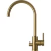 Primy Steel Curve Sand D Kjøkkenarmatur, Messing
